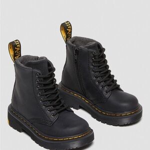 Dr. Martens Kids Black Leather Boots size 8 US like new